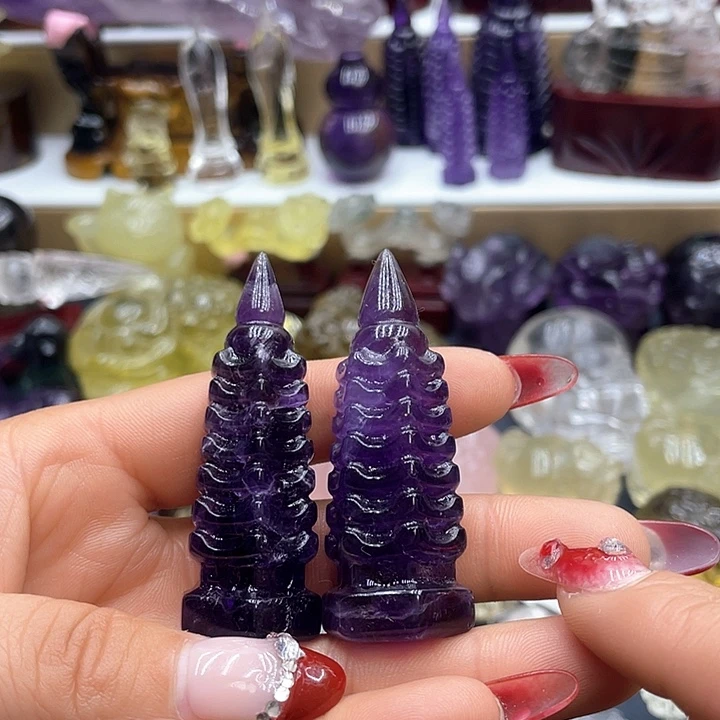 水晶摆件未镶嵌天***！摆件