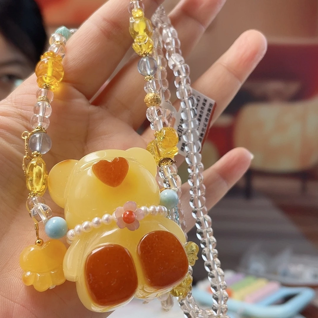 裸石蜜蜡未镶嵌蜜蜡吊坠