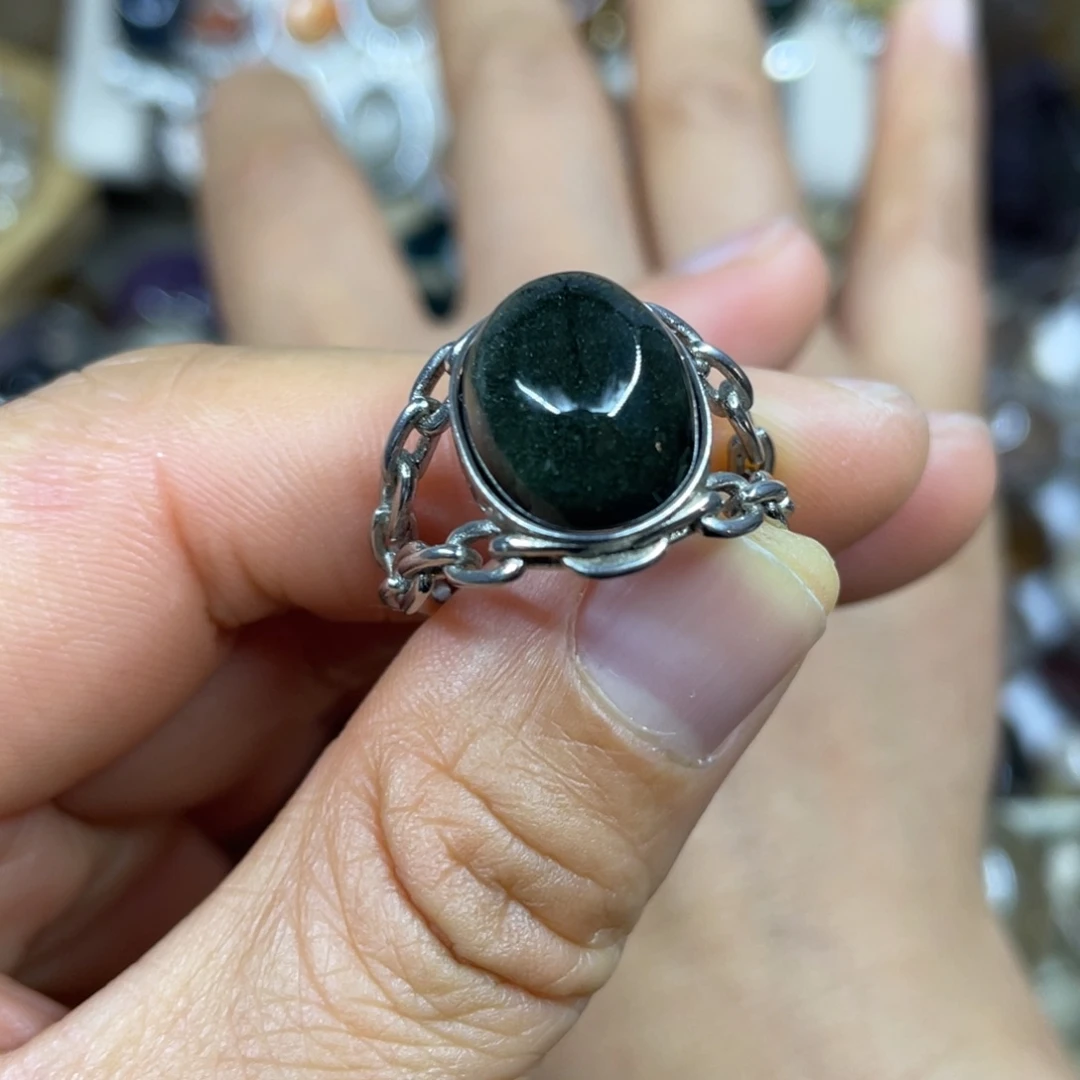 【闪购商品】银S925镶嵌珠宝半成品水晶戒指