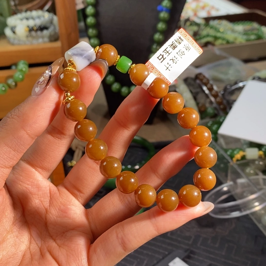 和田玉未镶嵌手链