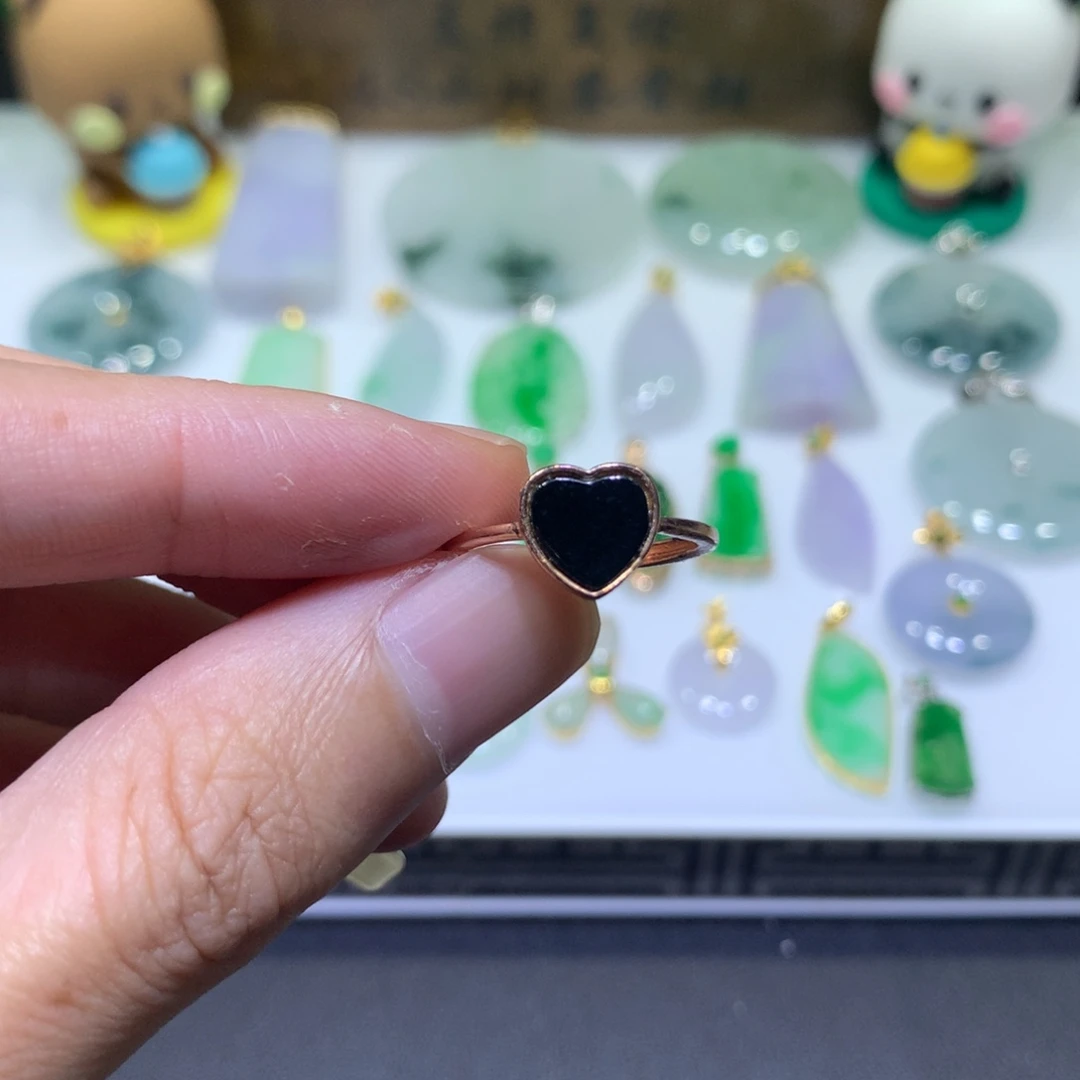 翡翠银S925镶嵌吊坠(不含链)