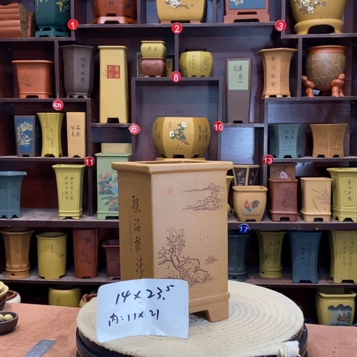 紫砂花盆紫砂花盆