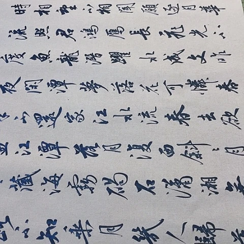 南***柱扇子春江花月夜行书六尺作品