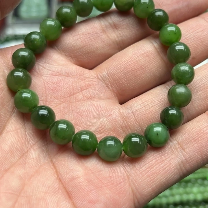 和田玉（碧玉）手链未镶嵌