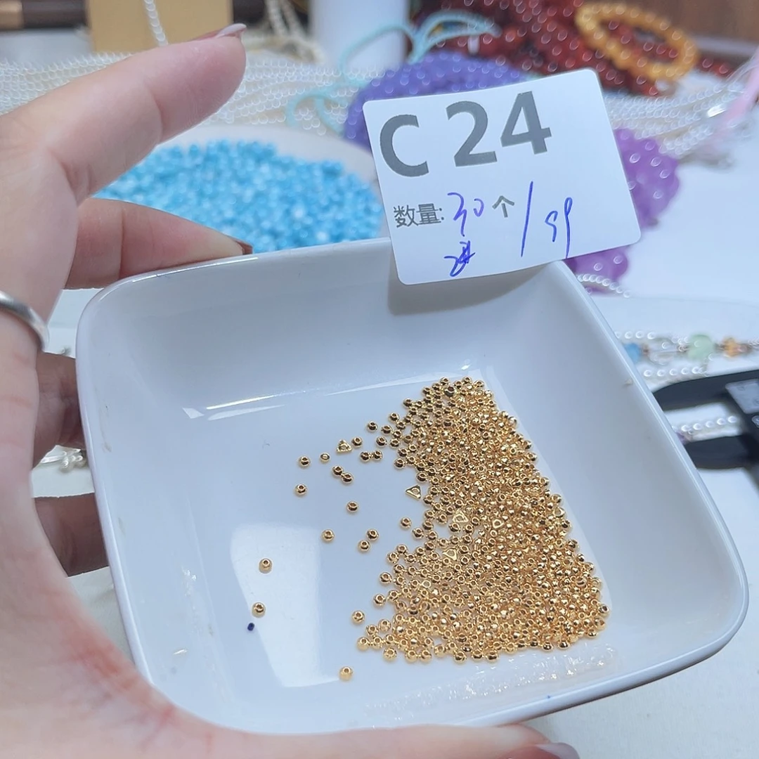 未镶嵌水晶珠宝半成品C24。