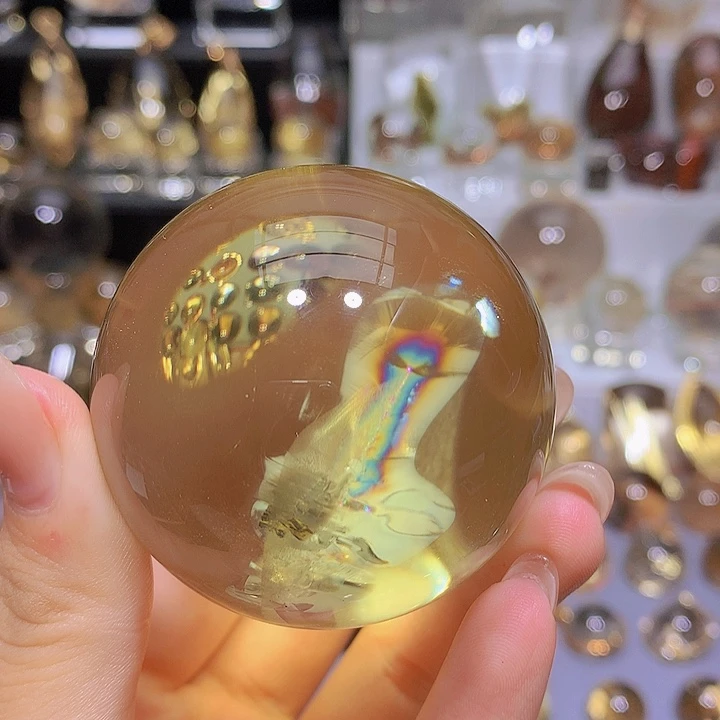 宇***呀未镶嵌珠宝半成品水晶裸石改38mm不退不换