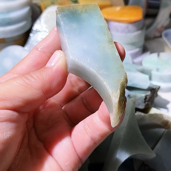 散珠翡翠边角料74