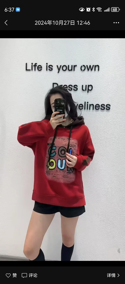 2024年新款卫衣24-76帽款