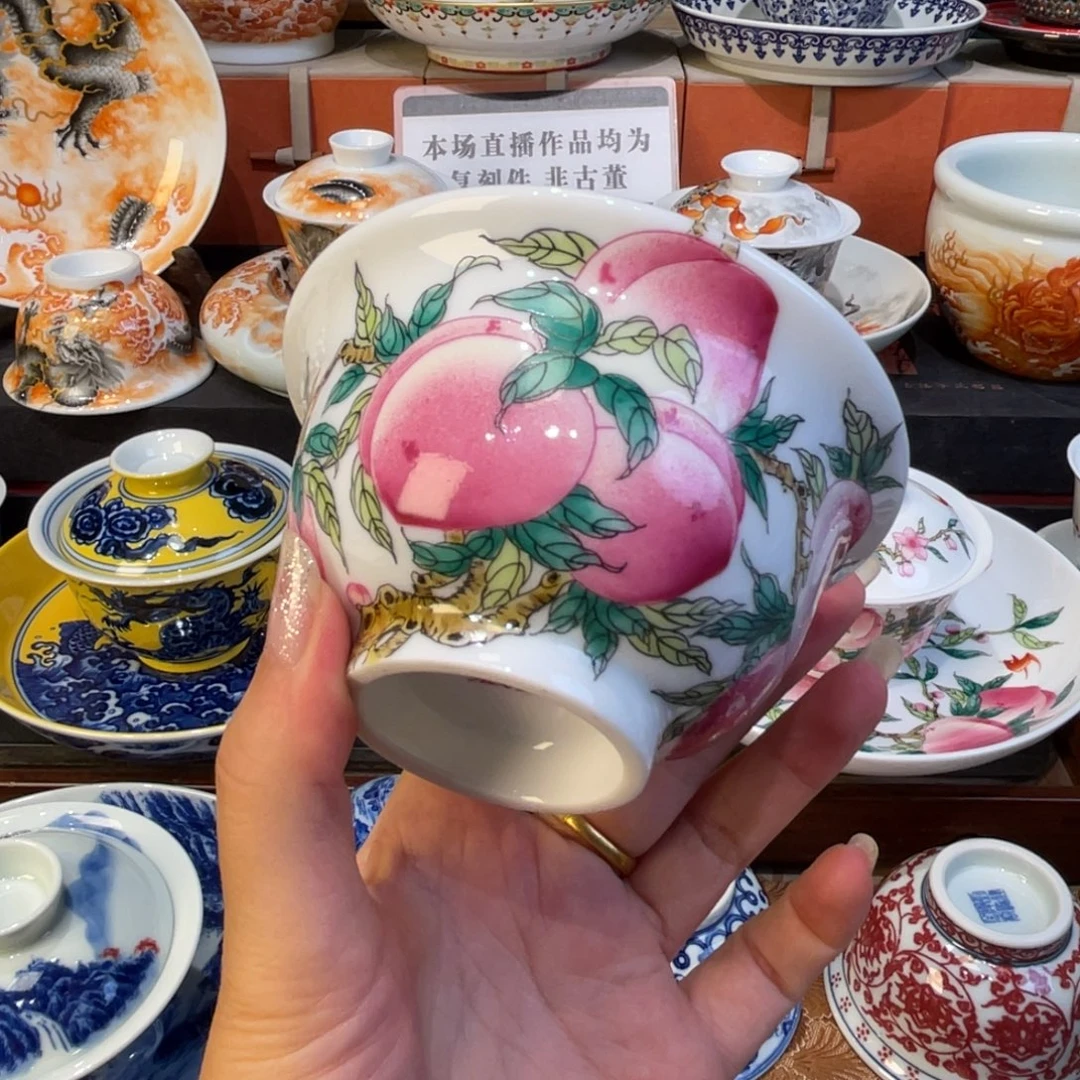 景德镇手绘茶器哦哦哦哦