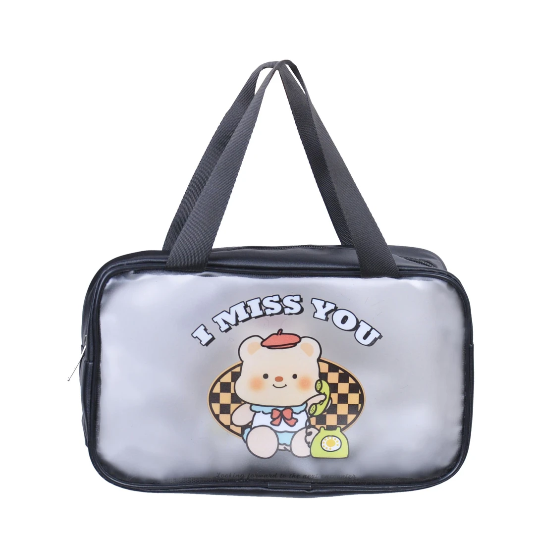 新款韩版卡通PVC化妆包洗漱包可爱高颜值手提收纳包