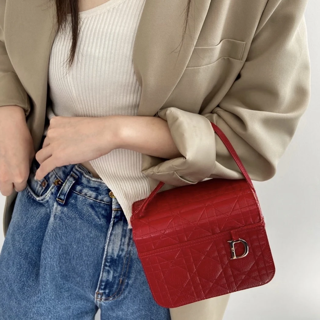 95新 DIOR/迪奥 阿白奢品/Dior 红色盒子包