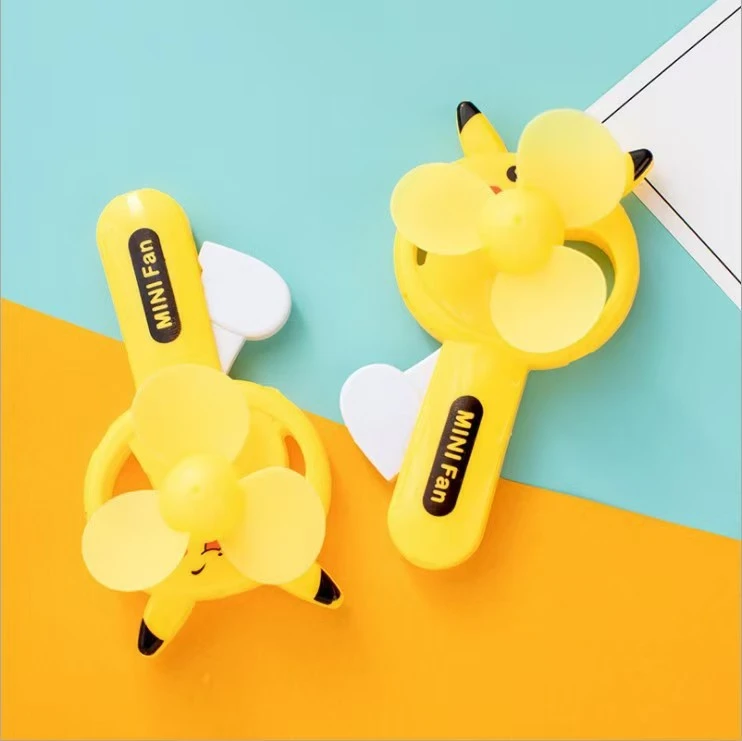 夏季新款卡通手压小风扇便携按压式手动风扇