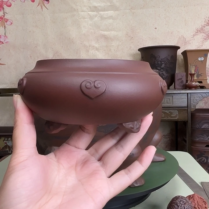 花盆紫砂孤品处理