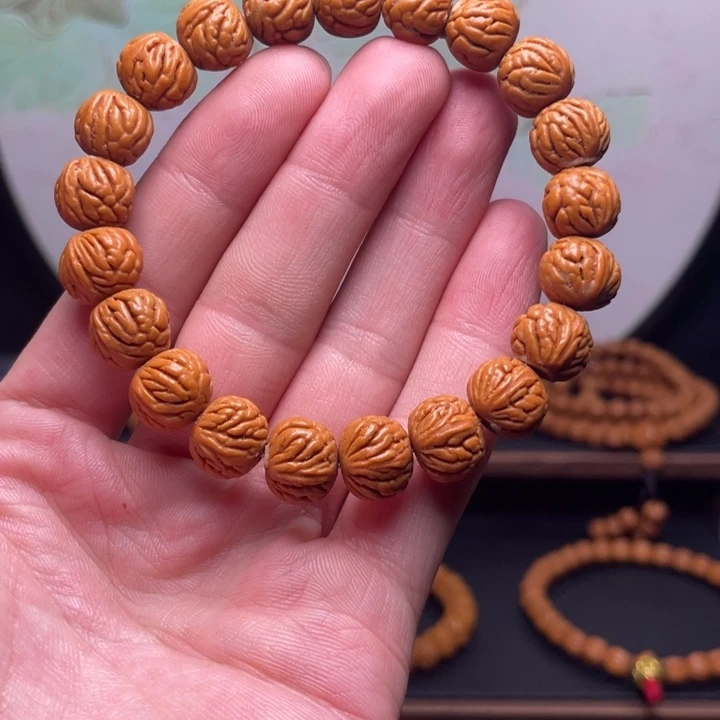 手串桃核12.5暴龙火焰