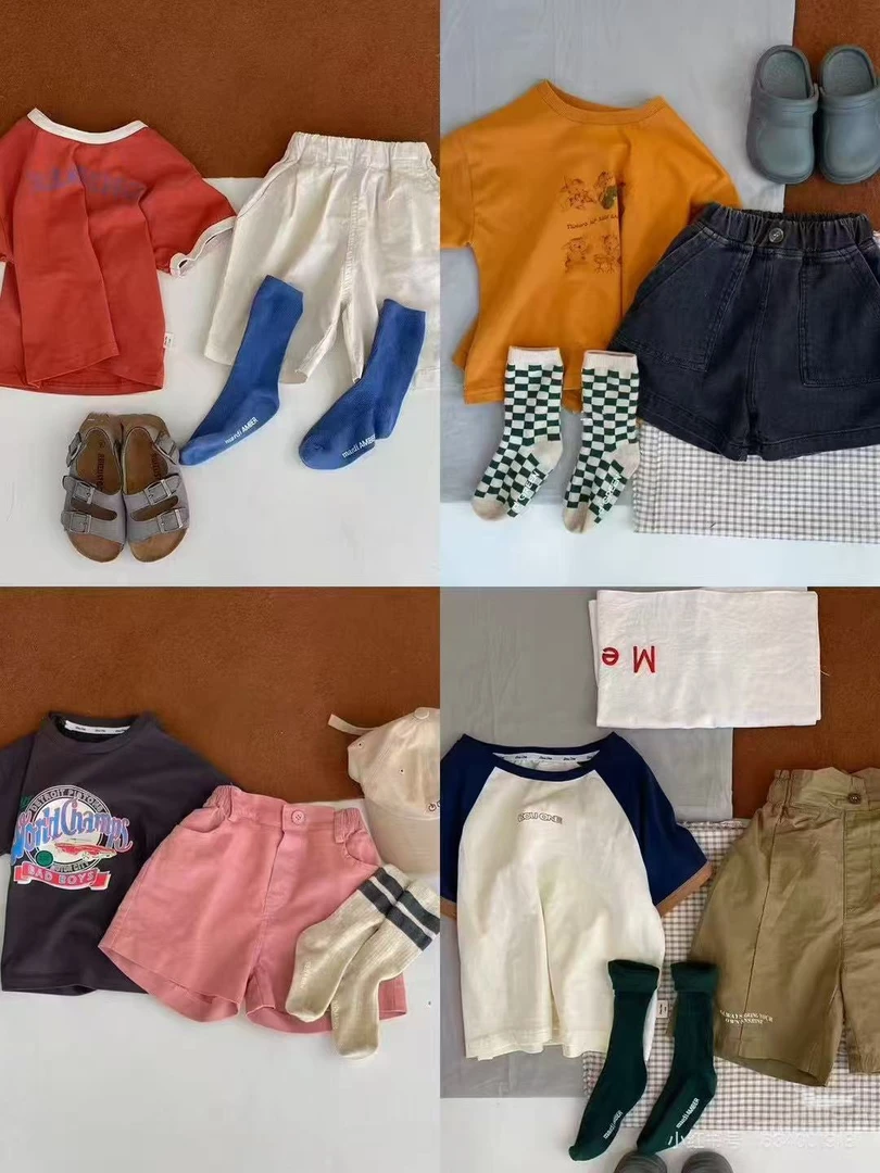 Z324-儿童刺绣喇叭牛仔裤