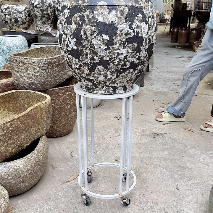 紫砂花盆高度43口径33