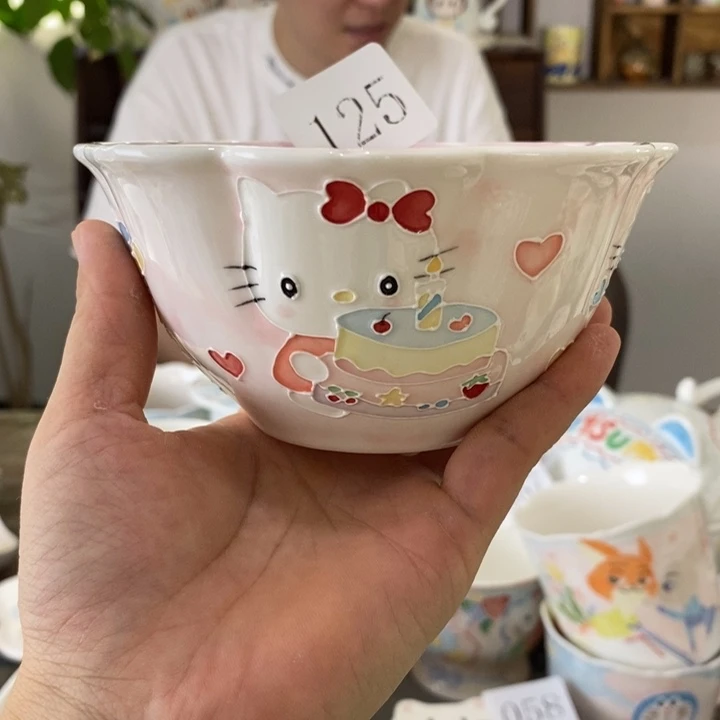瓷片景德镇釉下彩手绘
