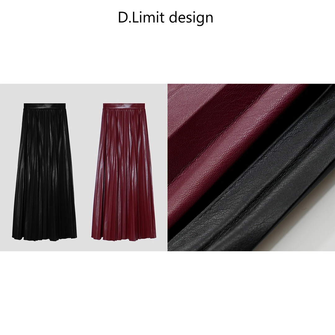 【D.Limit design】设计款A字百褶裙DLSQA092