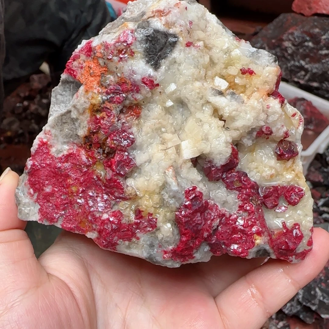 天然辰砂朱砂毛石头3