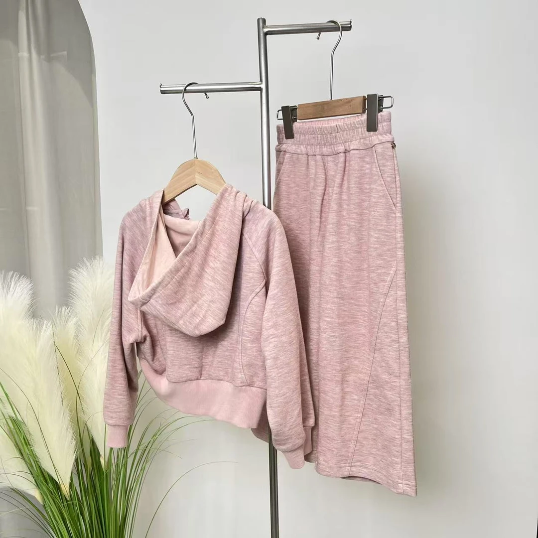 秋冬女童套装粉色 5056禾系