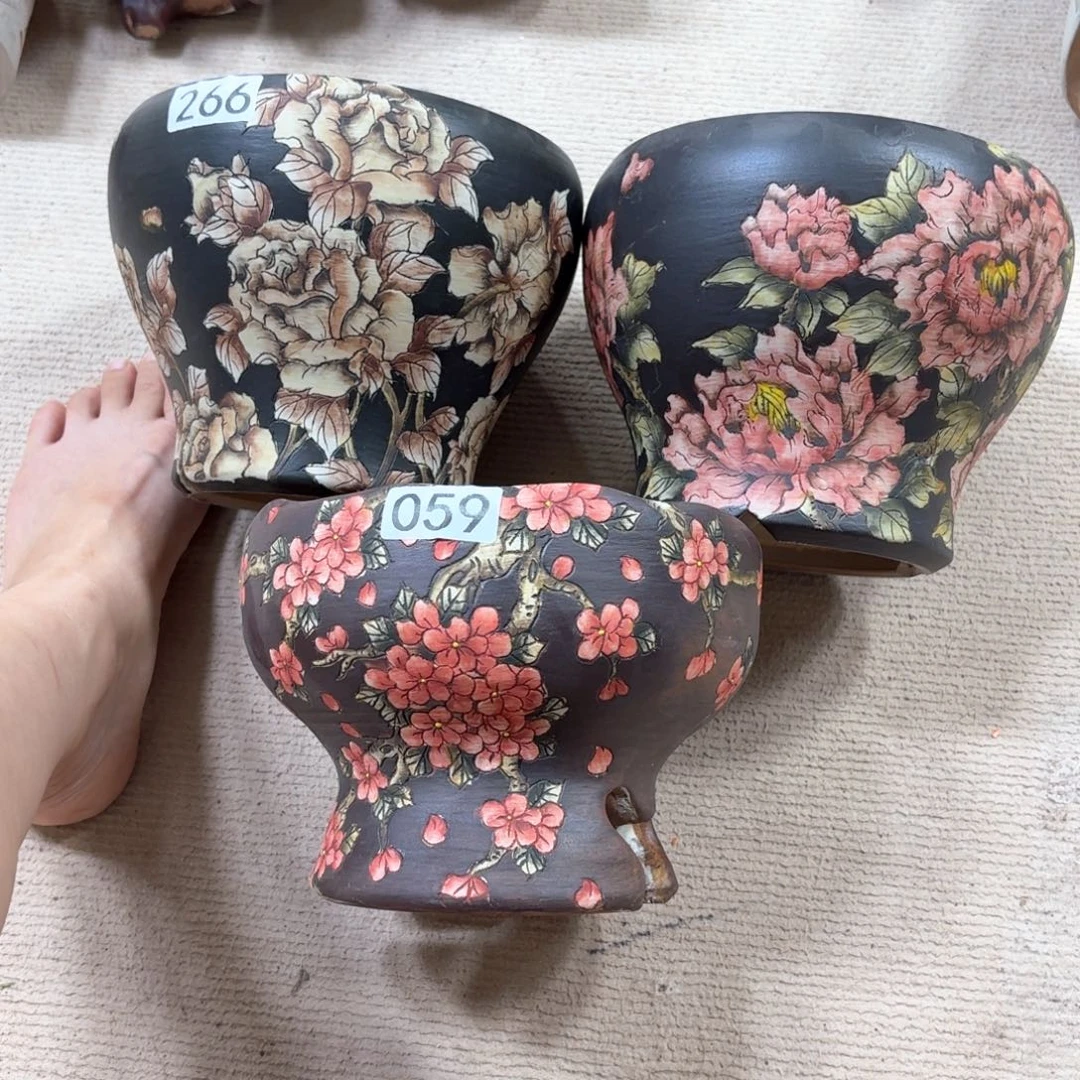 沐****紫砂花盆陶瓷多肉花盆精品