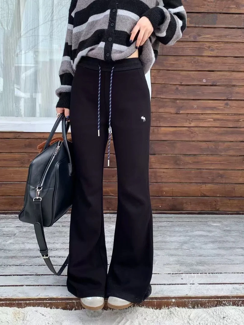 【秋款】MT'显瘦天花板微喇卫裤’ 大长腿微喇叭卫裤修身长裤