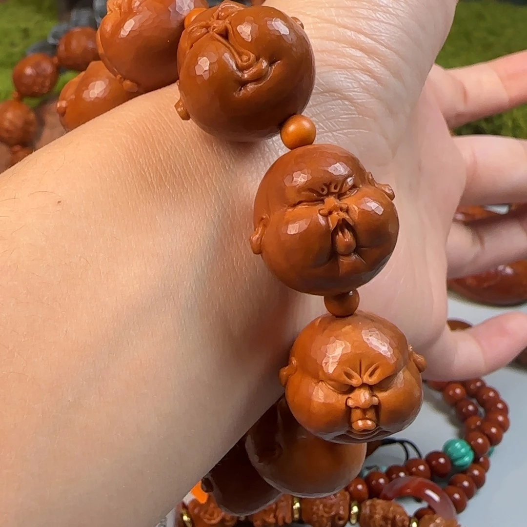 橄榄核手串/手链20留刀痕人生百态