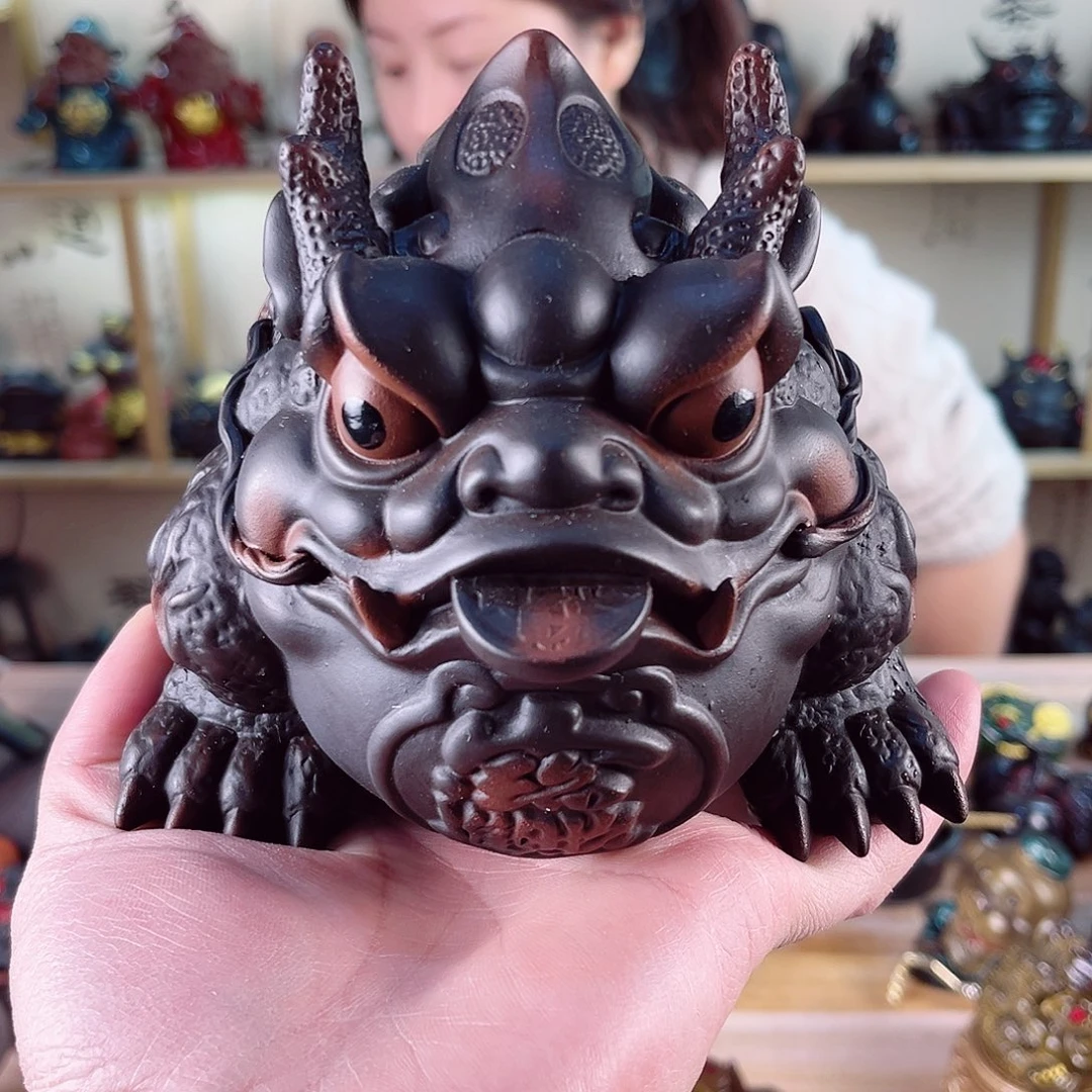 紫砂茶宠紫陶树脂茶宠摆件