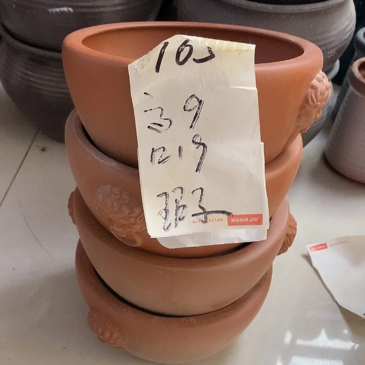 粗陶红陶绿植花盆765