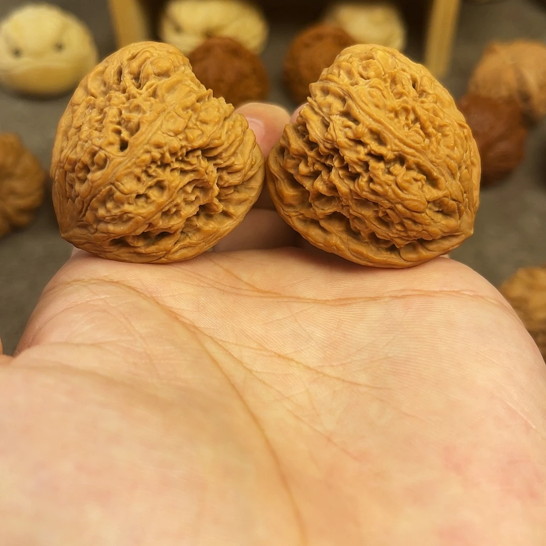 文玩核桃把件39全品毕业天残脚南疆石