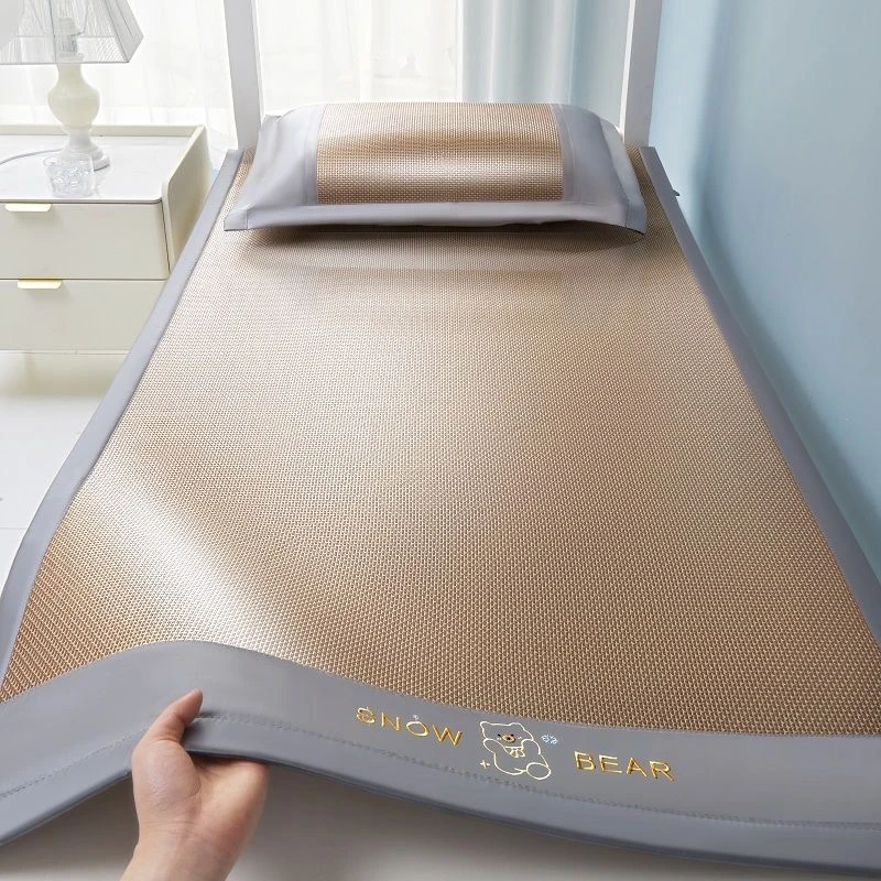 凉席藤席大学生宿舍冰丝凉席单人床可折叠上下铺专用席子竹席草席