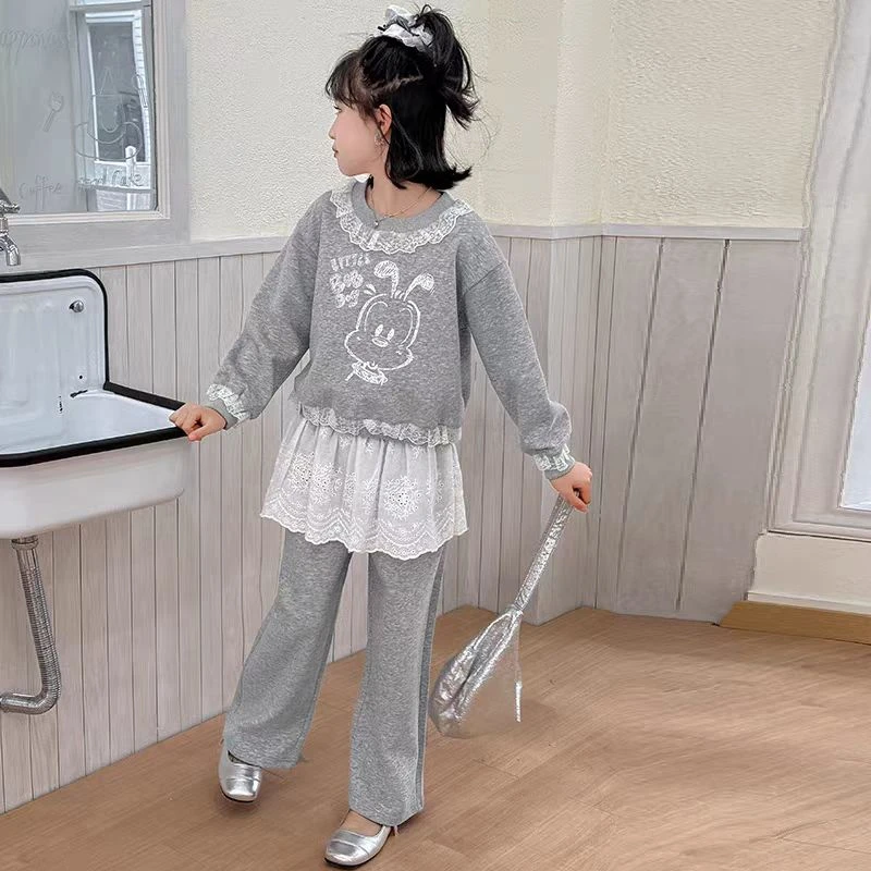 52103女童套装春秋款2025新款洋气两件套春季女孩装运动绝美衣服