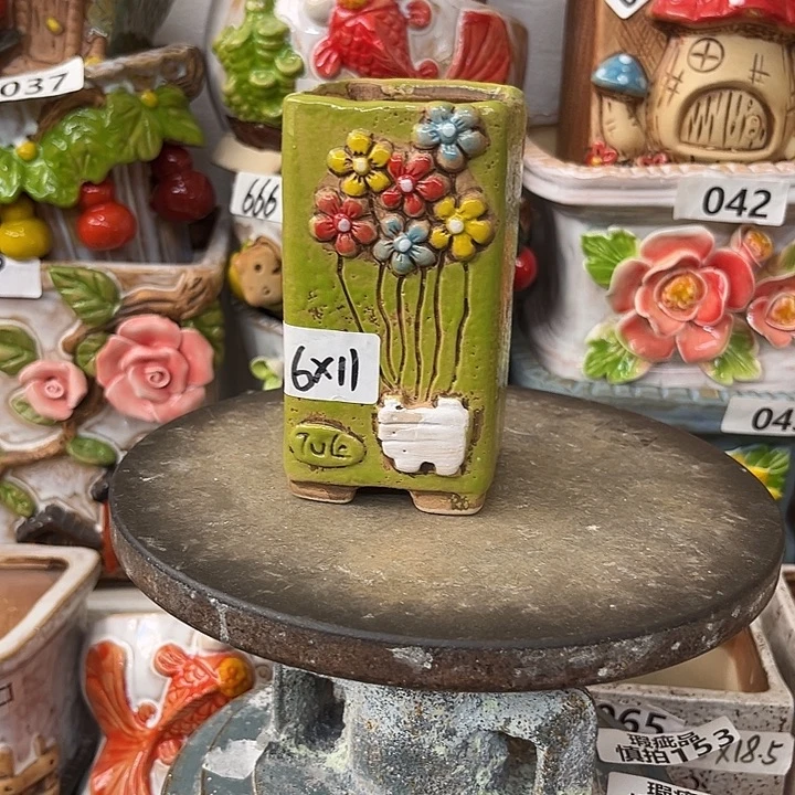 粗陶材质多肉花盆