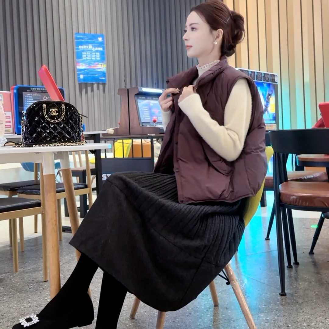 岑岑-【羽绒马夹】冬季百搭羽绒马夹外套 气质百搭款