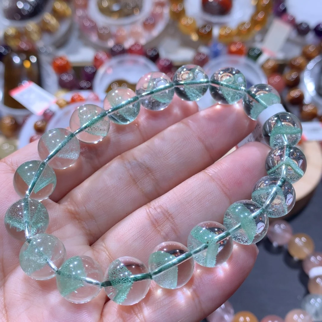 手链未镶嵌水晶翠幽灵金字塔11mm