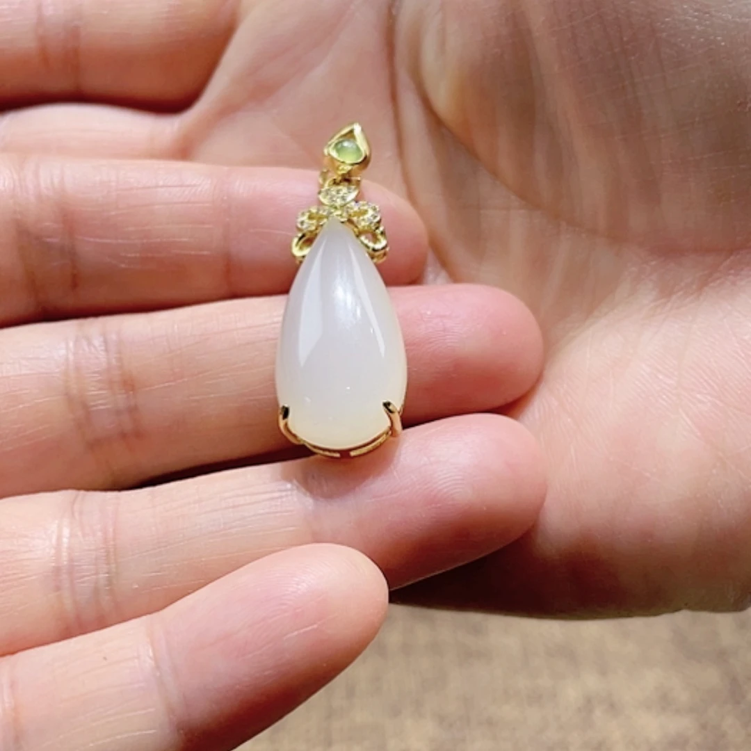 【闪购商品】和田玉吊坠(不含链)银S925镶嵌