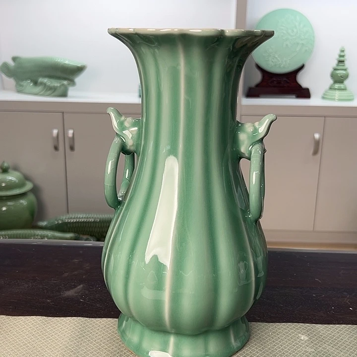 龙泉云间青瓷小米茶器