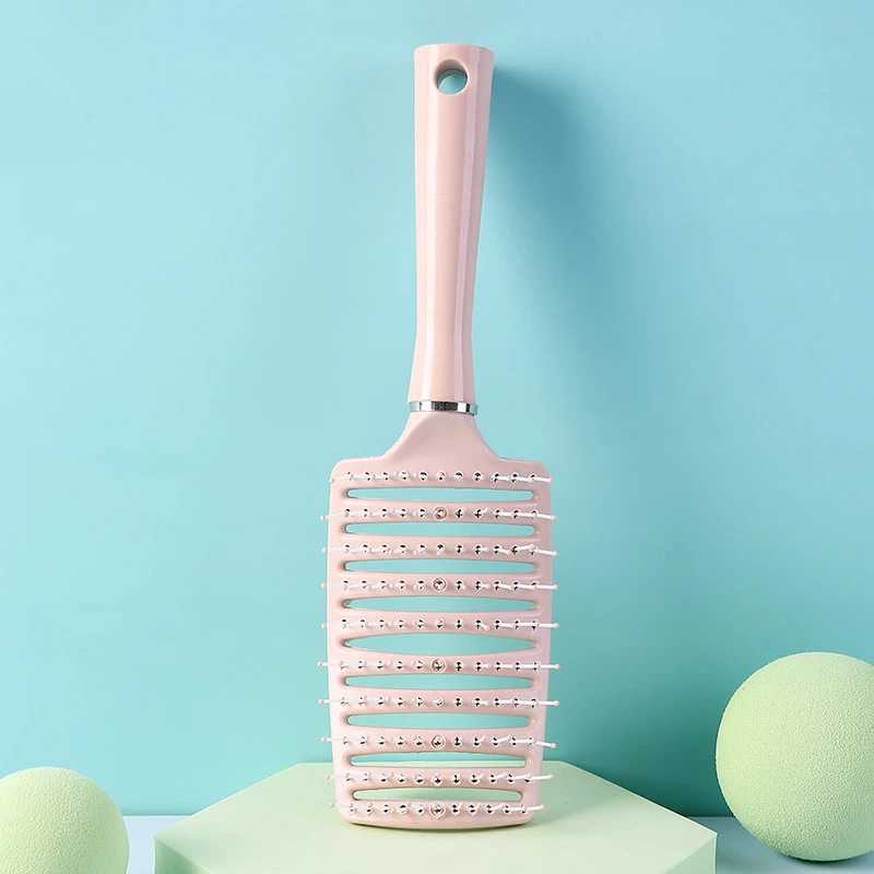 排骨梳高颅顶大弯梳气囊梳高颜值美发梳头皮护发蓬松防静电抖音