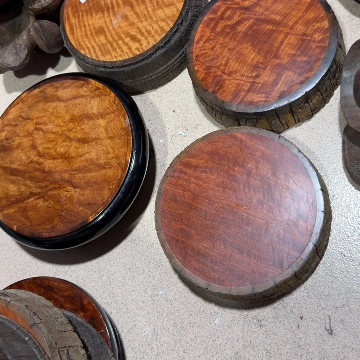 大果紫檀（缅甸花梨）总*眠底座4个
