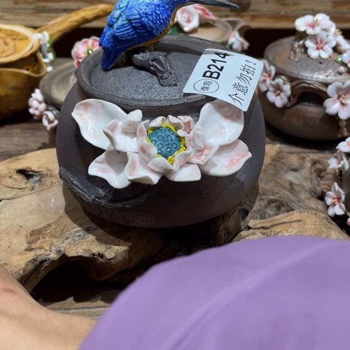 手工制作陶瓷茶具茶杯青蛙