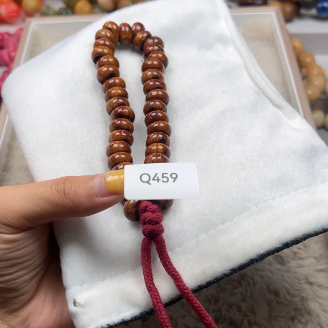 没****吊坠菩提根/象牙果Q459紫金鼠甜甜圈14mm一串通货