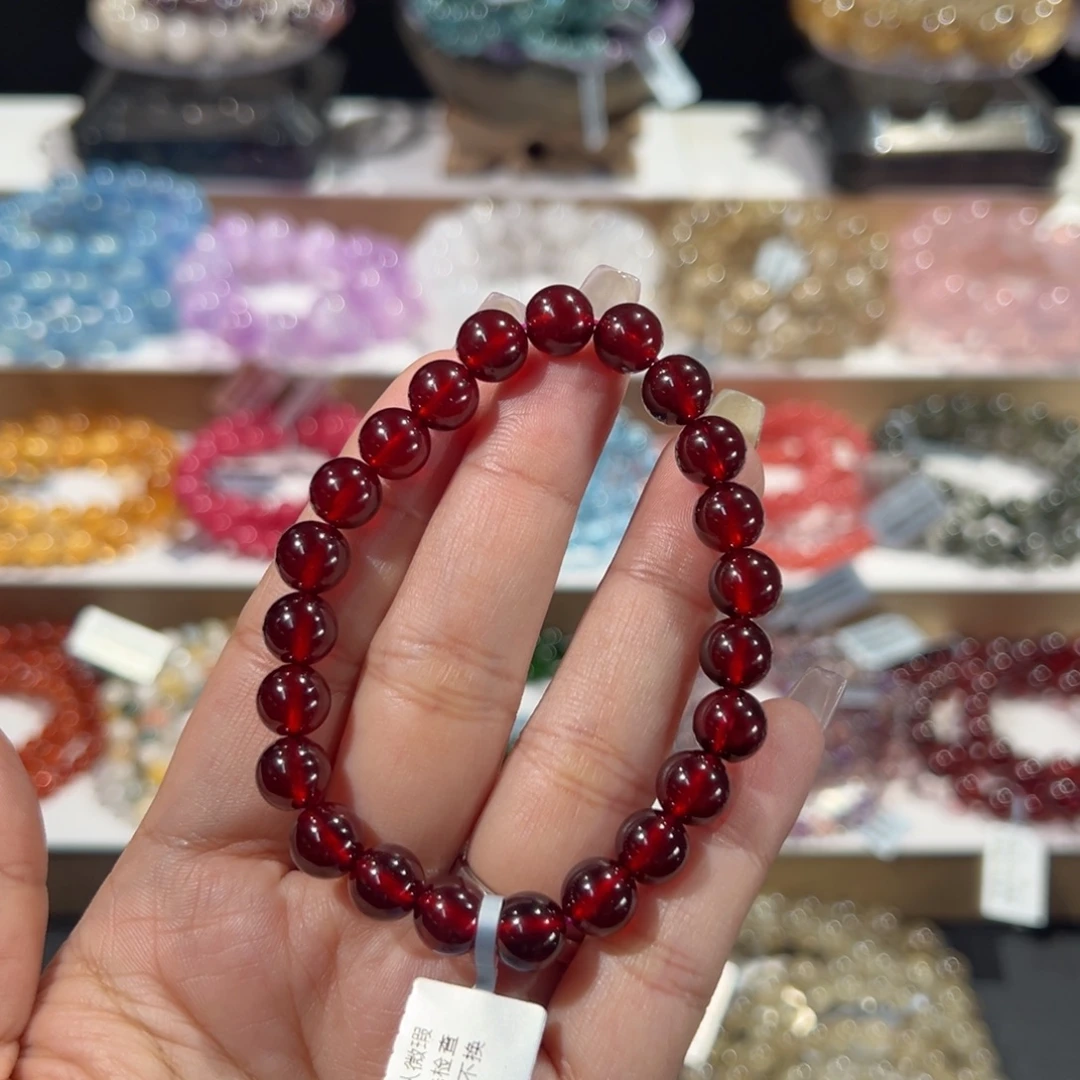 手串未镶嵌石榴石高品石榴石8.4mm