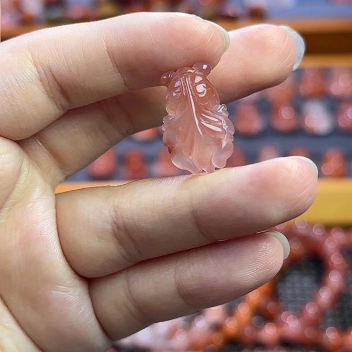 南红玛瑙未镶嵌珠宝半成品金鱼4