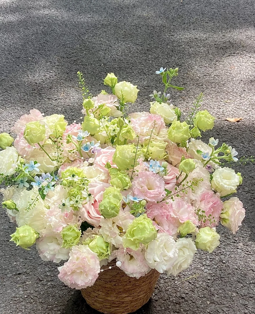 【花喜甄选】冰激凌洋桔梗无刺玫瑰云南鲜花基地现采现发生活插花