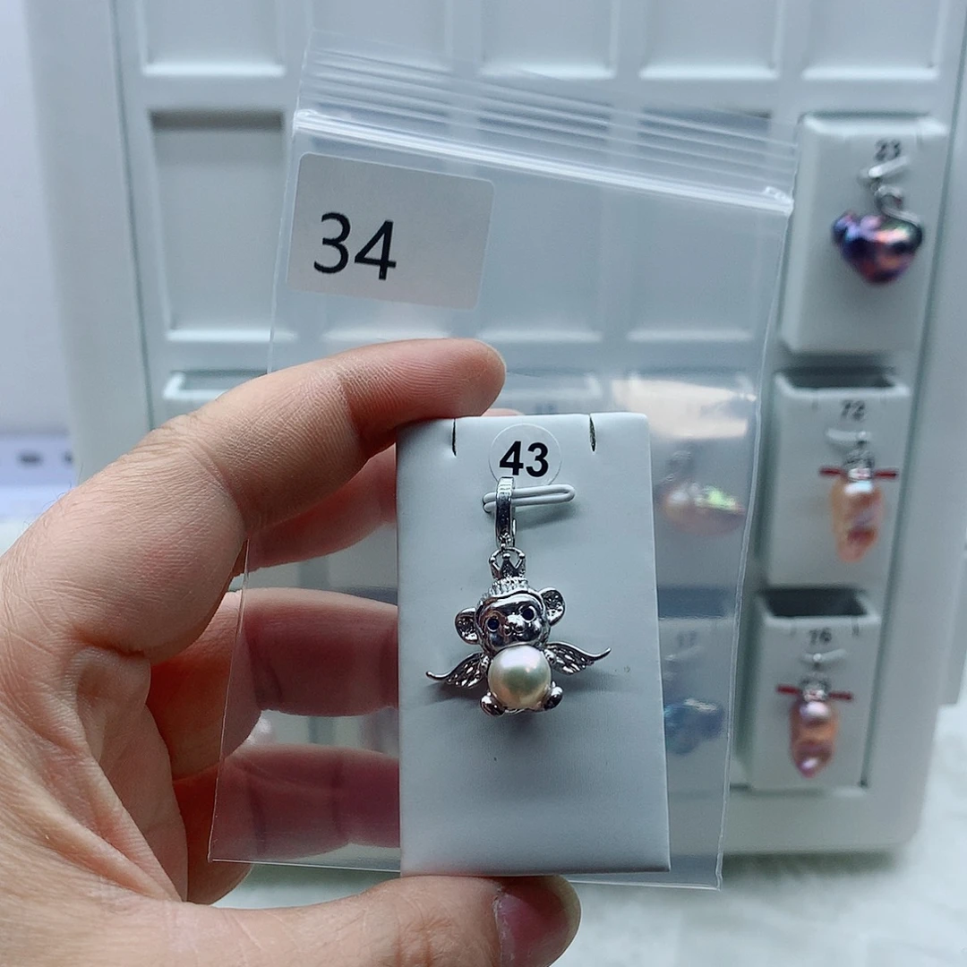 吊坠(不含链)合金淡水珍珠