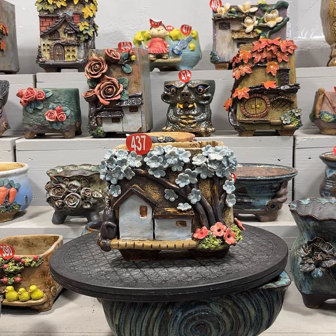 福利437 号陶然花器手工花盆