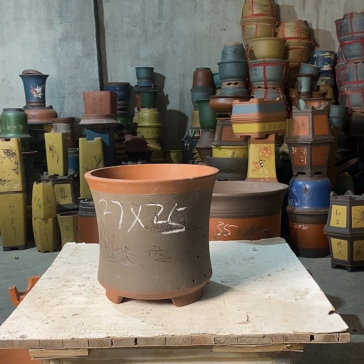 紫砂花盆紫砂花盆