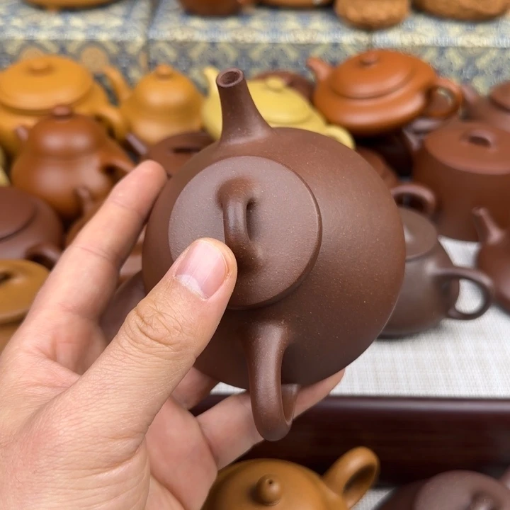 ****耀紫砂茶壶微瑕特连紫泥