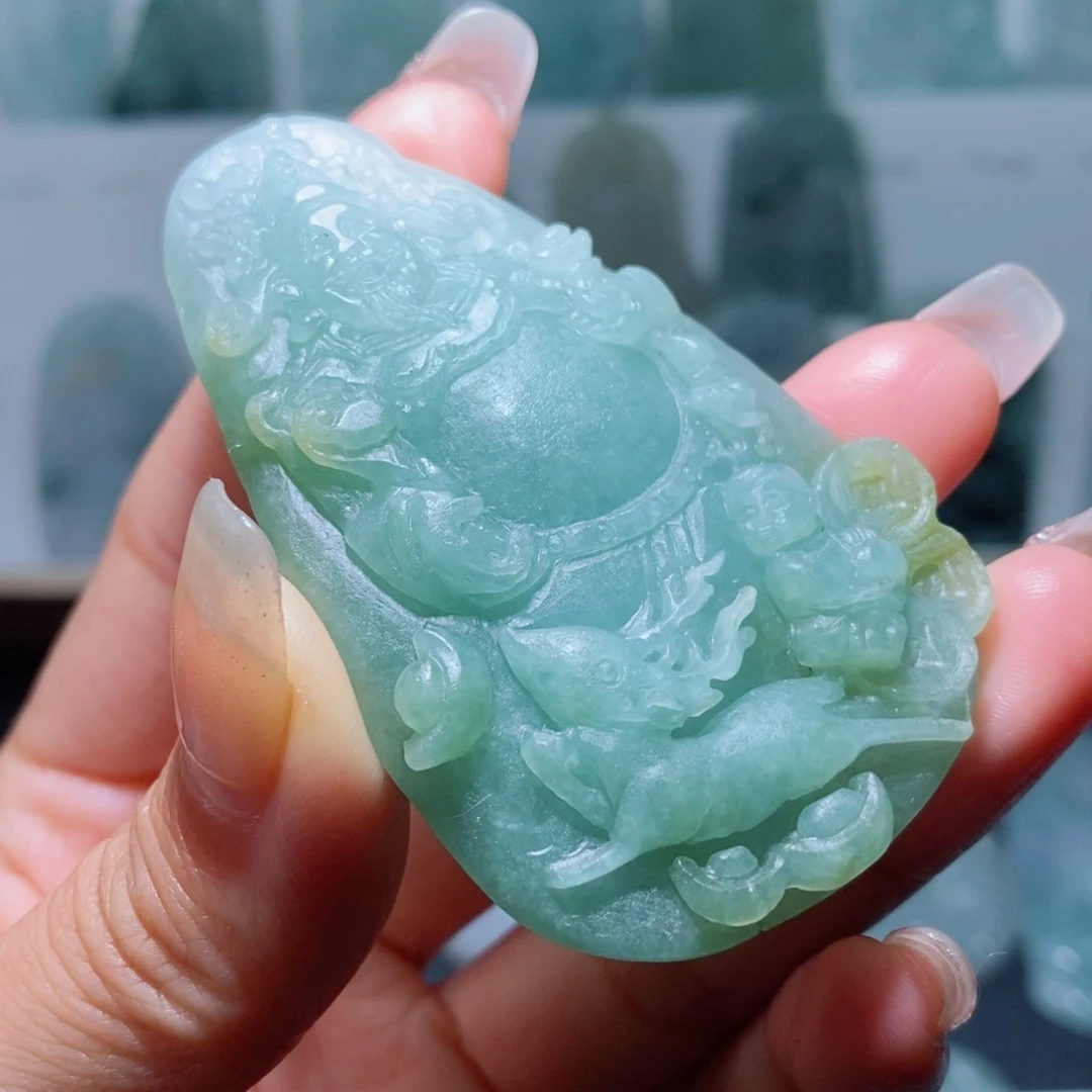 定制翡翠未镶嵌定制吊坠