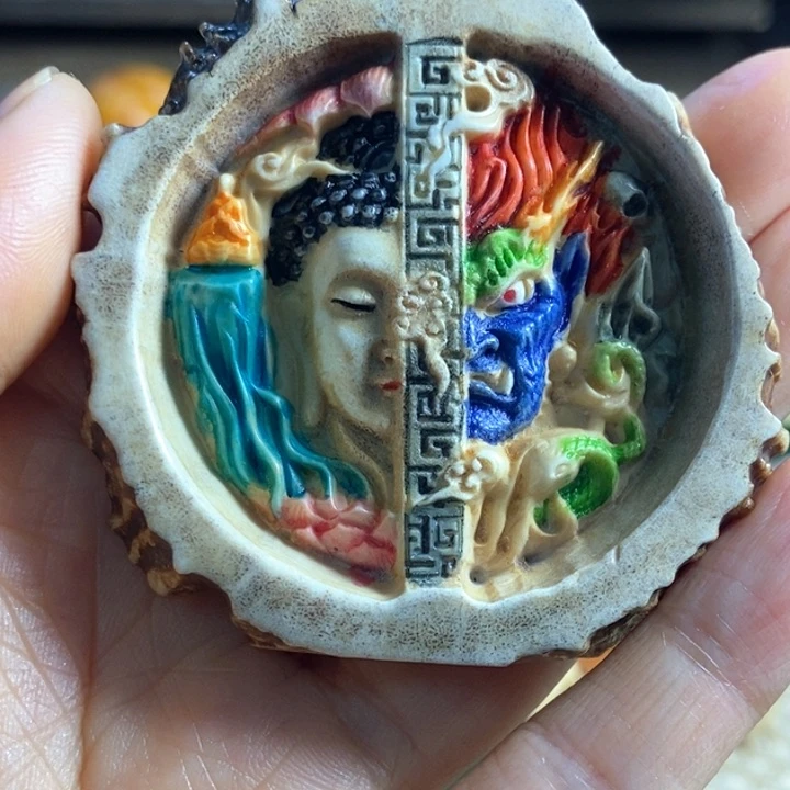 暮*✨配饰鹿角雕刻一念一个